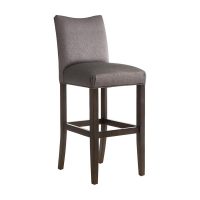 front view of a 10101 bar stool by Vogel by Chervin featuring a solid wood base, custom made in Toronto, ON
